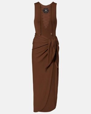 Taller Marmo Set Costume Intero E Copricostume - Marrone