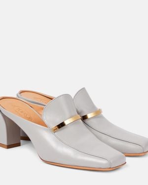 Tod's Leather Mules - White