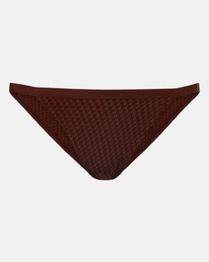 Eres Bikini-Hoeschen Look Aus Jacquard - Braun