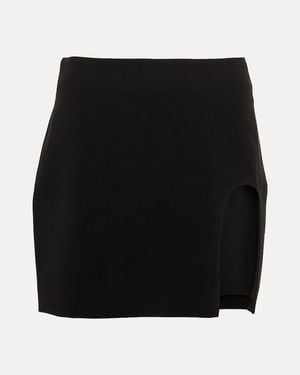Monot Crepe Miniskirt - Black