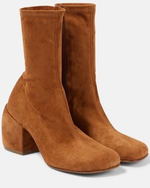 Dries Van Noten 65 Suede Ankle Boots - Brown