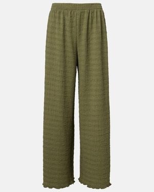 JADE Swim Pantalones Anchos Amaya Transparentes - Verde