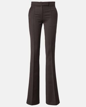Alex Perry High-Rise Flared Trousers - Black