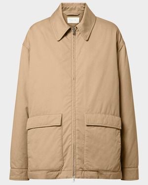 The Row Aurelius Cotton And Cashmere Jacket - Natural