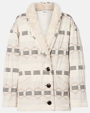 Isabel Marant Qayla Cotton-Blend Jacquard Jacket - Natural