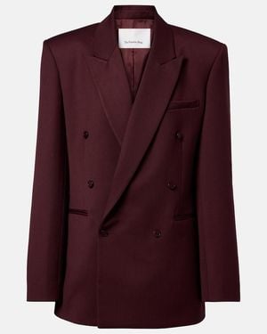 Frankie Shop Monterey Double-Breasted Blazer - Red