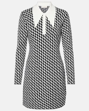 RIXO London Cotton-Blend Minidress - Black