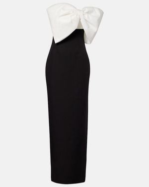Rachel Gilbert Kace Bow-Detail Gown - Black