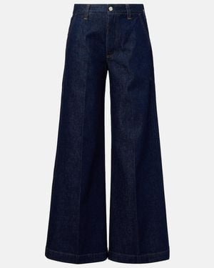 Citizens of Humanity X Argent Beverly Mid-Rise Wide-Leg Jeans - Blue