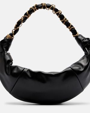 Saint Laurent Bolso Al Hombro Amalia Small De Piel - Negro