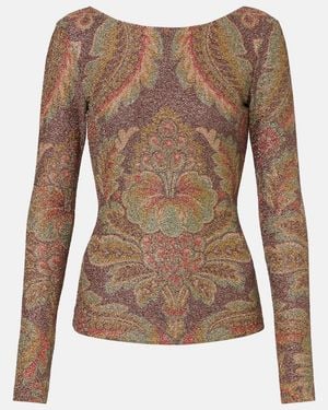 Etro Printed Top - Brown