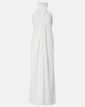 JADE Swim Stella Sheer Halterneck Maxi Dress - White