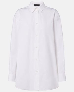 Gucci Hemd Gg Aus Baumwollpopeline - Weiß
