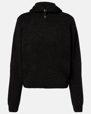 Lemaire Hooded Jumper - Black