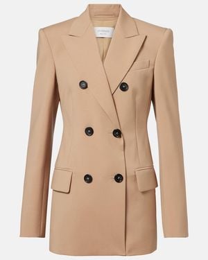 Sportmax Blazer Cruzado De Lana Virgen - Neutro