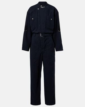 Isabel Marant Jumpsuit Nessime Aus Baumwolle Und Leinen - Blau