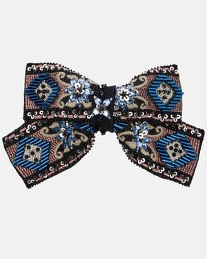 Etro Verzierte Haarspange - Blau