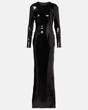 Dolce & Gabbana Sequined Gown - Black