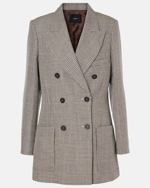 JOSEPH Mouline Leandre Wool-Blend Blazer - Gray