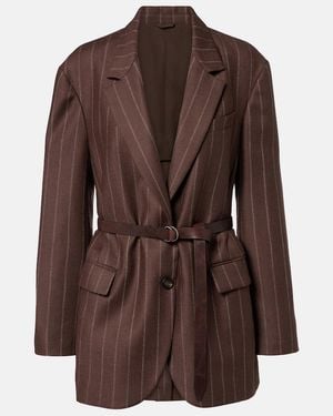 Brunello Cucinelli Blazer Aus Schurwolle - Braun