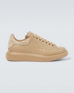 McQueen Sneakers Oversized Aus Leder - Natur
