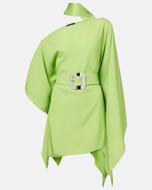 ‎Taller Marmo Taylor One-Shoulder Belted Kaftan - Green