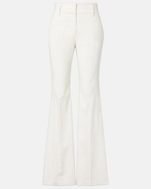 Gabriela Hearst Ianthe Cotton Corduroy Flared Trousers - White