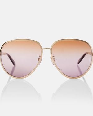 BVLGARI Serpenti Forever Aviator Sunglasses - Brown
