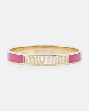 Miu Miu Armreif Mit Emaille - Pink