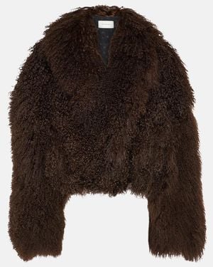 Magda Butrym Shearling Jacket - Brown