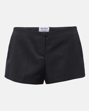 The Attico Virgin Wool Shorts - Black