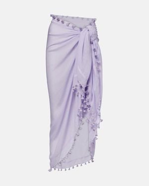 Melissa Odabash Papero Rayon Beach-Cover Up - Purple