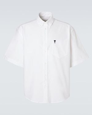 Ami Paris Cotton Poplin Shirt - White