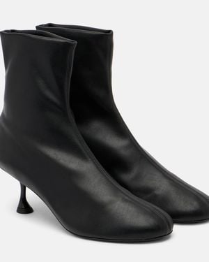 Proenza Schouler Tee Leather Ankle Boots - Black