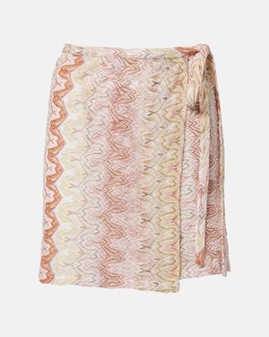 Missoni Lame Wrap Skirt - Pink