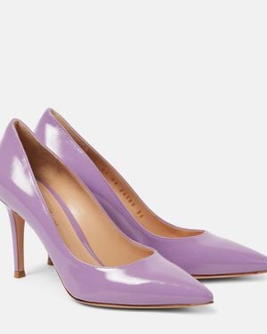 Gianvito Rossi Patent Leather Court Shoes - Purple