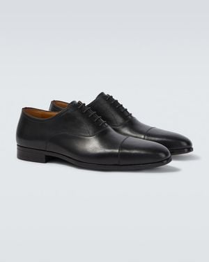 Magnanni Marcona Leather Oxford Shoes - Black
