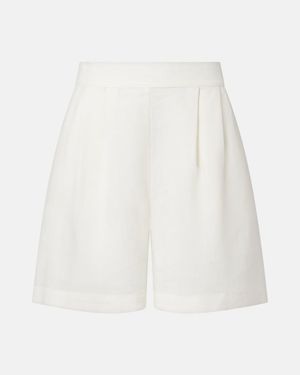 Asceno Linen Shorts - White