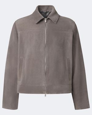 Lardini Jacke Aus Veloursleder - Braun