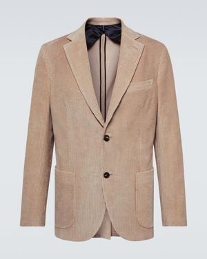 Slowear Cotton Corduroy Blazer - Natural