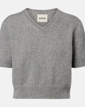 KHAITE Top Jas Aus Kaschmir - Grau