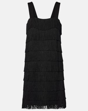 Dorothee Schumacher Emotional Essence Fringed Minidress - Black