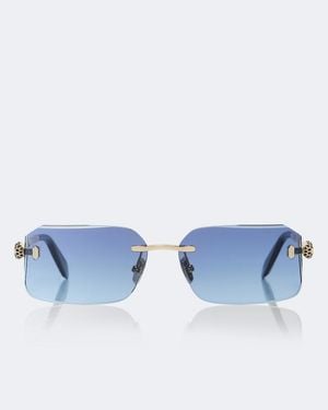 BVLGARI Serpenti Forever Rectangular Sunglasses - Blue