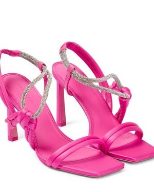 Jonathan Simkhai Cassie Embellished Satin Sandals - Pink