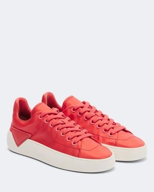 Prada Court Re-Nylon Sneakers - Red