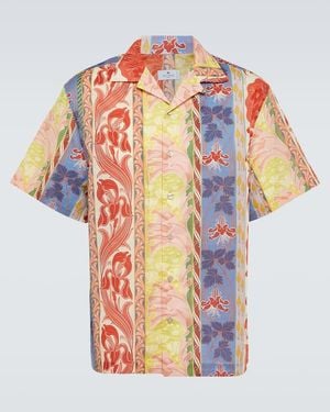 Etro Printed Cotton Bowling Shirt - Multicolor