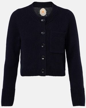 Jardin Des Orangers Wool And Cashmere Cardigan - Blue