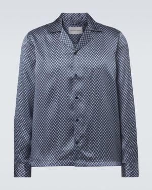 Frescobol Carioca Safra Silk Shirt - Blue