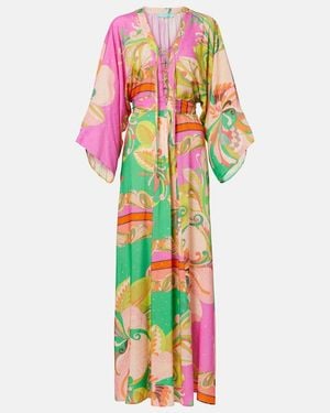 Melissa Odabash Natalie Printed Beach Dress - White