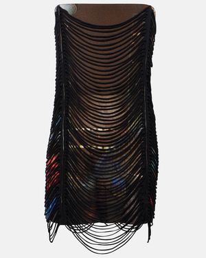 Jean Paul Gaultier X Shayne Oliver Printed Mini Dress - Black
